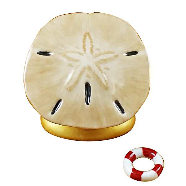 Sand Dollar With Life Buoy Limoges Box by Rochard™-Limoges Box-Rochard-Top Notch Gift Shop