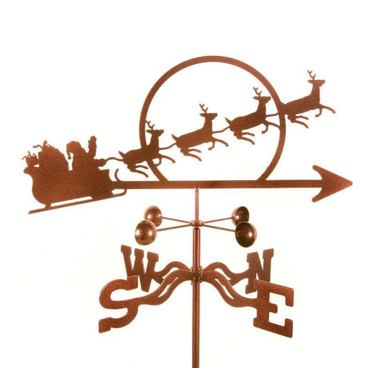 Santa With Sleigh Weathervane-Weathervane-EZ Vane-Top Notch Gift Shop