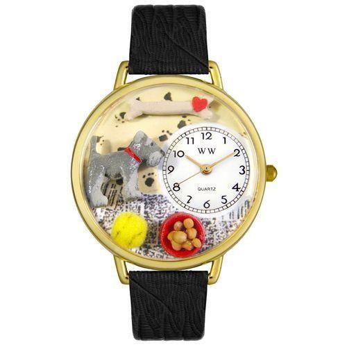 Schnauzer Watch in Gold (Large)-Watch-Whimsical Gifts-Top Notch Gift Shop