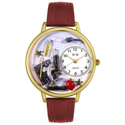 Science Teacher Watch in Gold (Large)-Watch-Whimsical Gifts-Top Notch Gift Shop