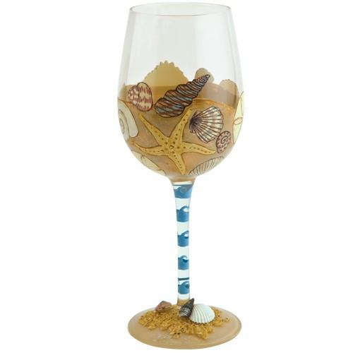 Seaside Wine Glass by Lolita®-Wine Glass-Designs by Lolita® (Enesco)-Top Notch Gift Shop