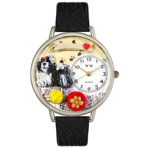 Shih-Tzu Watch in Silver (Large)-Watch-Whimsical Gifts-Top Notch Gift Shop