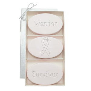 Warrior Survivor Breast Cancer Awareness Carved Soap Trio-Spa-Carved Solutions-Top Notch Gift Shop