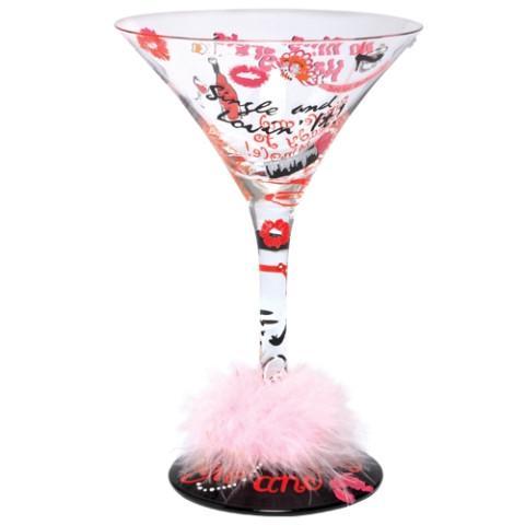 Single and Lovin' It Martini Glass by Lolita®-Martini Glass-Designs by Lolita® (Enesco)-Top Notch Gift Shop