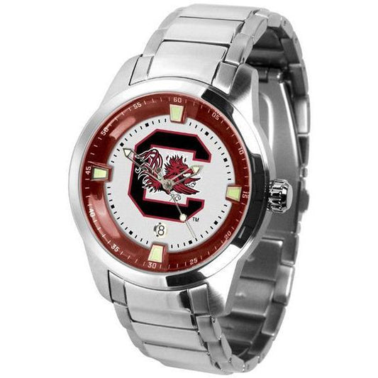 South Carolina Gamecocks Men's Titan Stainless Steel Band Watch-Watch-Suntime-Top Notch Gift Shop