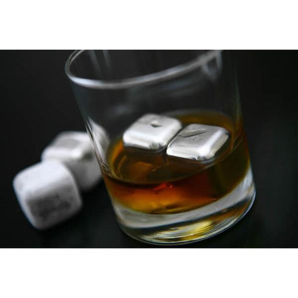 Sparq Polished Stainless Steel Whisky Cubes - Set of 4-Bar Tool-Sparq-Top Notch Gift Shop