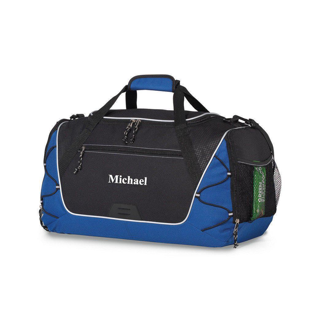 Sports Personalized Blue Duffel Bag-Bag-JDS Marketing-Top Notch Gift Shop