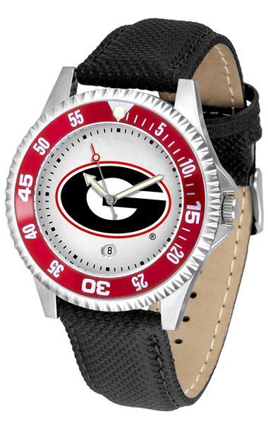 Georgia Bulldogs Competitor - Poly/Leather Band Watch-Watch-Suntime-Top Notch Gift Shop