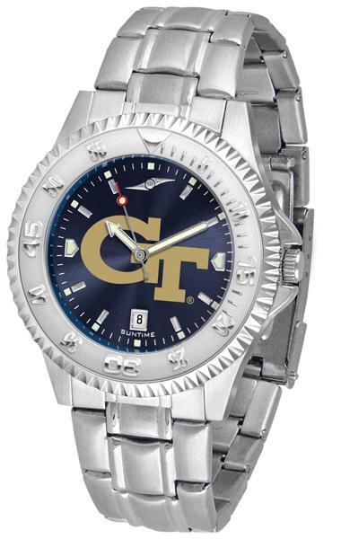 Georgia Tech Yellow Jackets Competitor AnoChrome - Steel Band Watch-Watch-Suntime-Top Notch Gift Shop