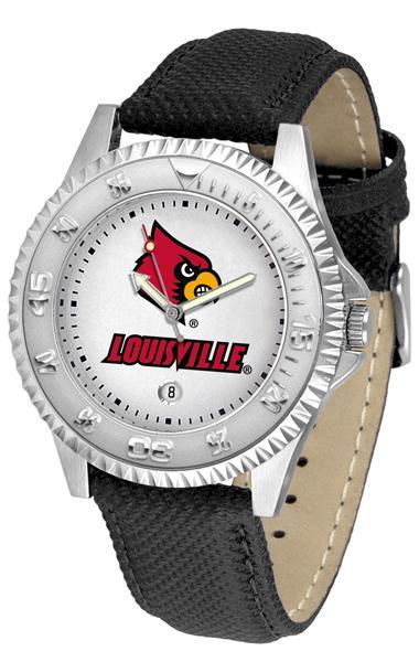 Louisville Cardinals Competitor - Poly/Leather Band Watch-Watch-Suntime-Top Notch Gift Shop