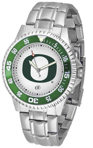 Oregon Ducks Mens Competitor AnoChrome Steel Band Watch w/ Colored Bezel-Watch-Suntime-Top Notch Gift Shop