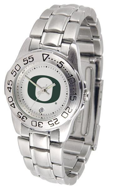 Oregon Ducks Ladies AnoChrome Steel Band Sports Watch-Watch-Suntime-Top Notch Gift Shop