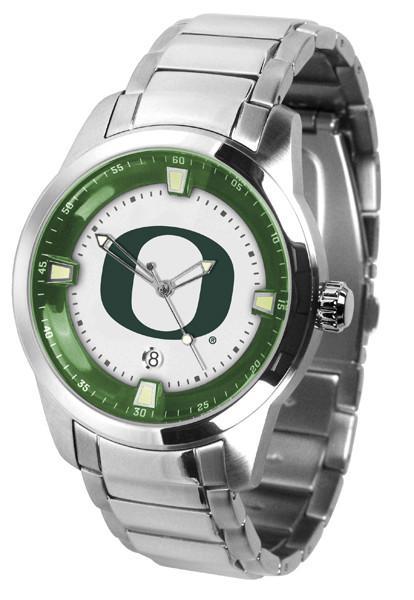 Oregon Ducks Men's Titan Stainless Steel Band Watch-Watch-Suntime-Top Notch Gift Shop