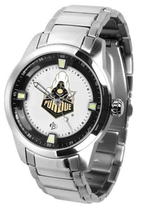 Purdue Boilermakers Men's Titan Stainless Steel Band Watch-Watch-Suntime-Top Notch Gift Shop