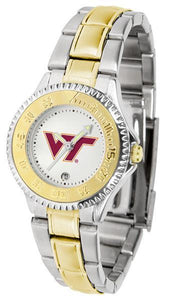 Virginia Tech Hokies Ladies Competitor Two-Tone Band Watch-Watch-Suntime-Top Notch Gift Shop