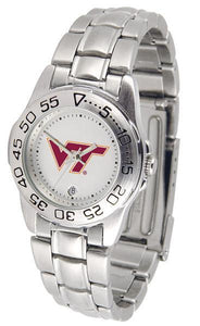 Virginia Tech Hokies Ladies Steel Band Sports Watch-Watch-Suntime-Top Notch Gift Shop