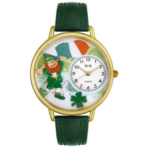 St. Patrick's Day Watch (Irish Flag) in Gold (Large)-Watch-Whimsical Gifts-Top Notch Gift Shop