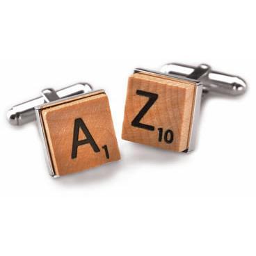 Sterling Silver Scrabble Cufflinks-Cufflinks-Tokens & Icons-Top Notch Gift Shop