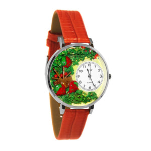 Strawberries Watch in Silver (Large)-Watch-Whimsical Gifts-Top Notch Gift Shop