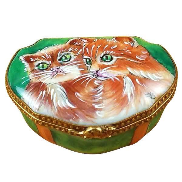 Studio Collection Two Cats Limoges Box by Rochard™-Limoges Box-Rochard-Top Notch Gift Shop