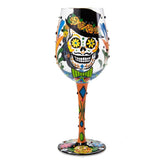 Sugar Skulls Wine Glass by Lolita®-Wine Glass-Designs by Lolita® (Enesco)-Top Notch Gift Shop