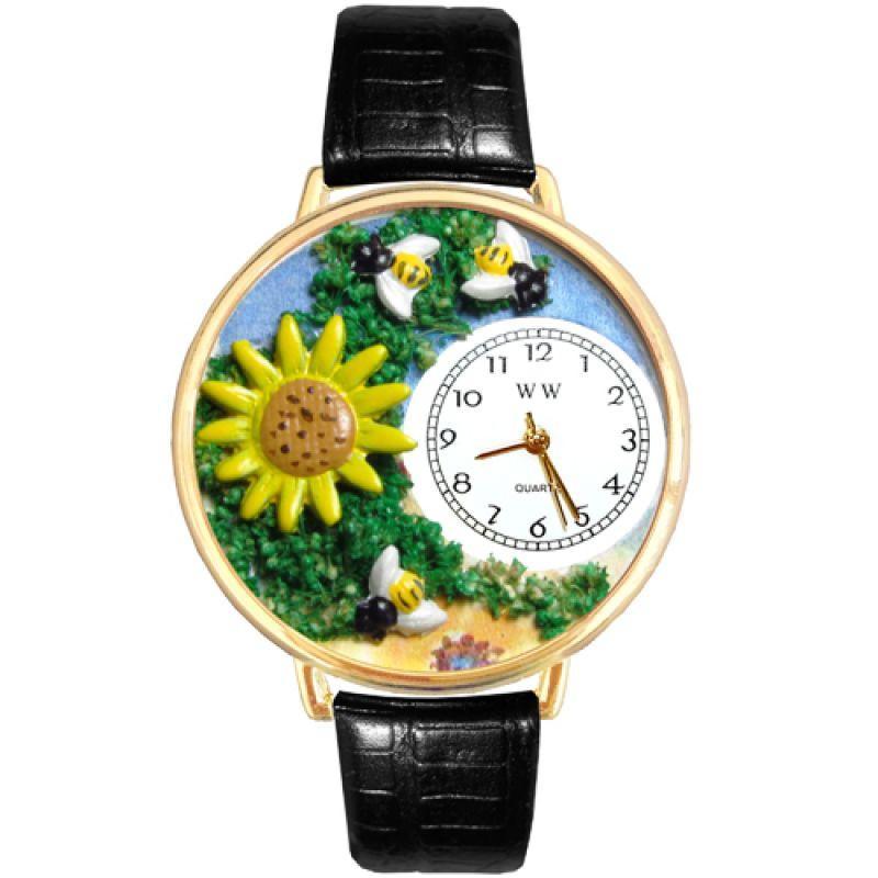 Sunflower Watch in Gold (Large)-Watch-Whimsical Gifts-Top Notch Gift Shop