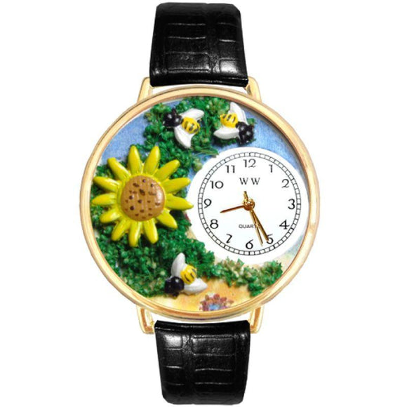 Sunflower Watch in Gold (Large)-Watch-Whimsical Gifts-Top Notch Gift Shop