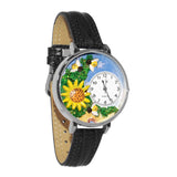 Sunflower Watch in Silver (Large)-Watch-Whimsical Gifts-Top Notch Gift Shop