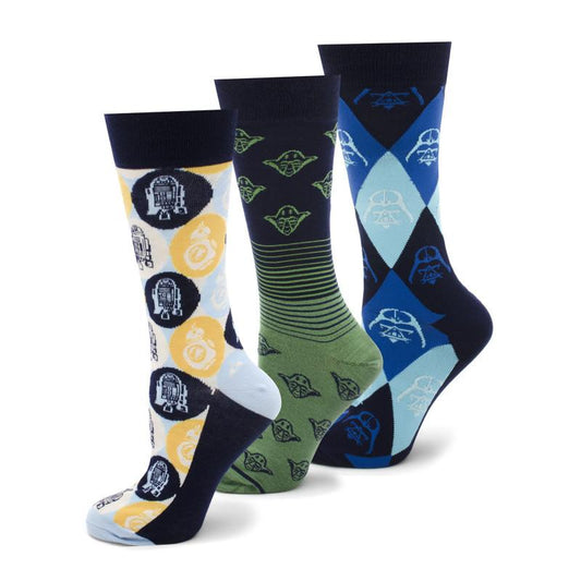 Galaxy Favorites 3 Pair Socks Gift Set-Socks-Cufflinks, Inc.-Top Notch Gift Shop