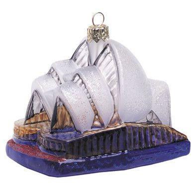 Sydney Opera House Blown Glass Christmas Ornament-Ornament-Landmark Creations-Top Notch Gift Shop