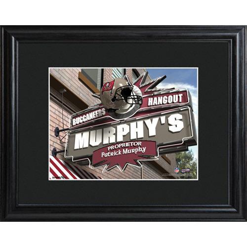 Tampa Bay Buccaneers Personalized Tavern Sign Print with Matted Frame-Print-JDS Marketing-Top Notch Gift Shop