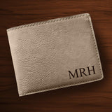 Tan Personalized Leatherette Wallet-Wallet-JDS Marketing-Top Notch Gift Shop