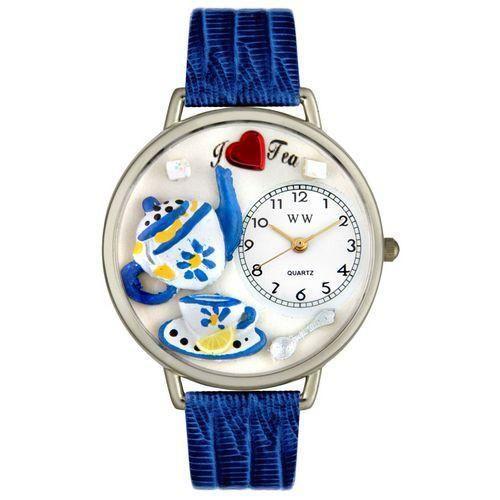 Tea Lover Watch in Silver (Large)-Watch-Whimsical Gifts-Top Notch Gift Shop