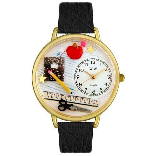 Teacher Watch in Gold (Large)-Watch-Whimsical Gifts-Top Notch Gift Shop