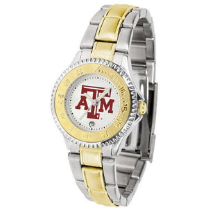 Texas A&M Aggies Ladies Competitor Two-Tone Band Watch-Watch-Suntime-Top Notch Gift Shop