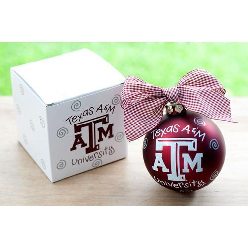 Texas A&M Christmas Ornament-Ornament-Coton Colors-Top Notch Gift Shop