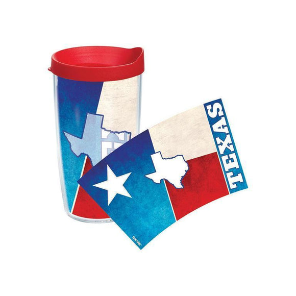 Texas Colossal State Flag 16 oz. Tervis Tumbler with Lid - (Set of 2)-Tumbler-Tervis-Top Notch Gift Shop