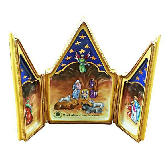 Triptych - Nativity Limoges Box by Rochard™-Limoges Box-Rochard-Top Notch Gift Shop