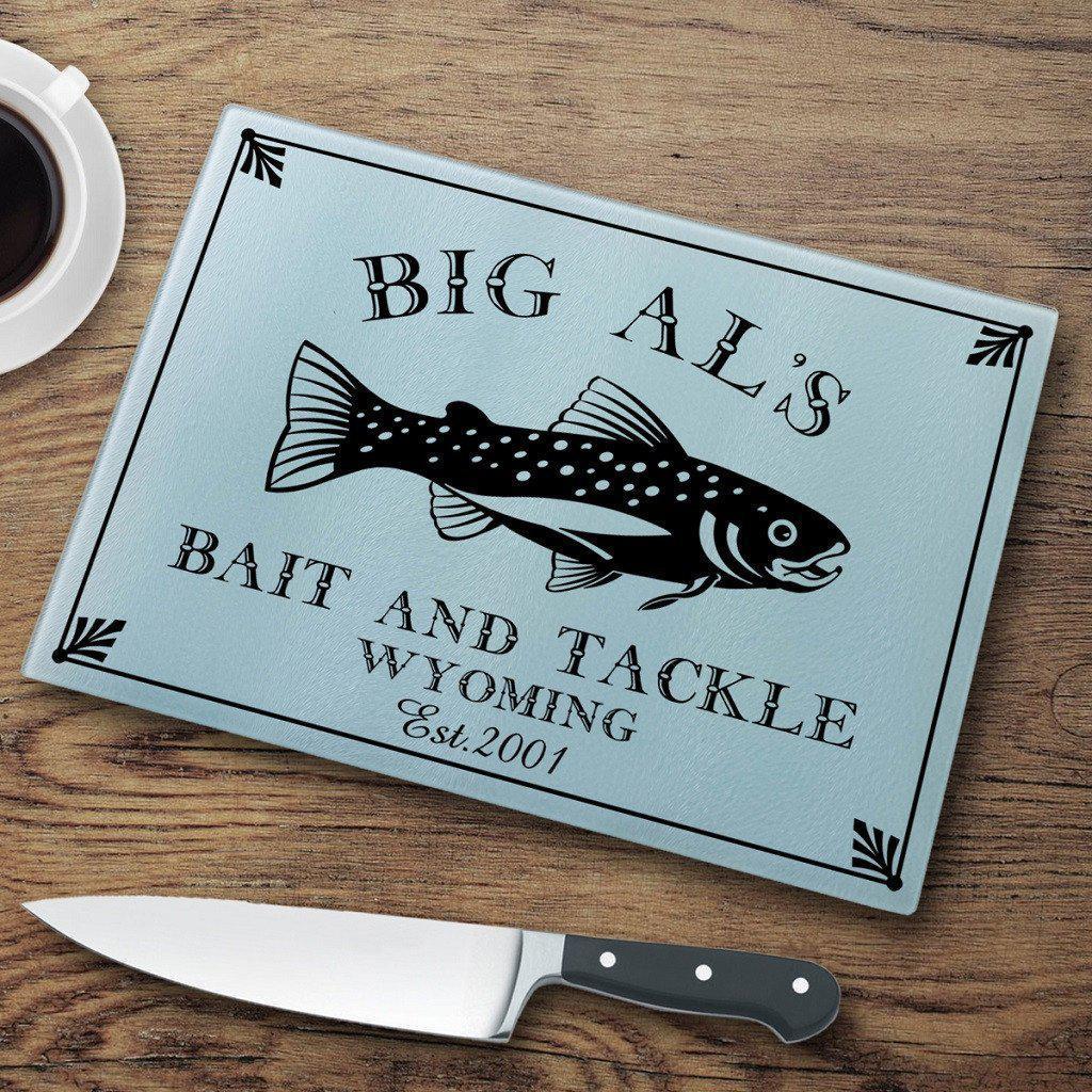 Trout Personalized Glass Cutting Board-Cutting Board-JDS Marketing-Top Notch Gift Shop