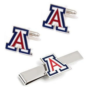 University of Arizona Cufflinks and Tie Bar Gift Set-Cufflinks-Cufflinks, Inc.-Top Notch Gift Shop