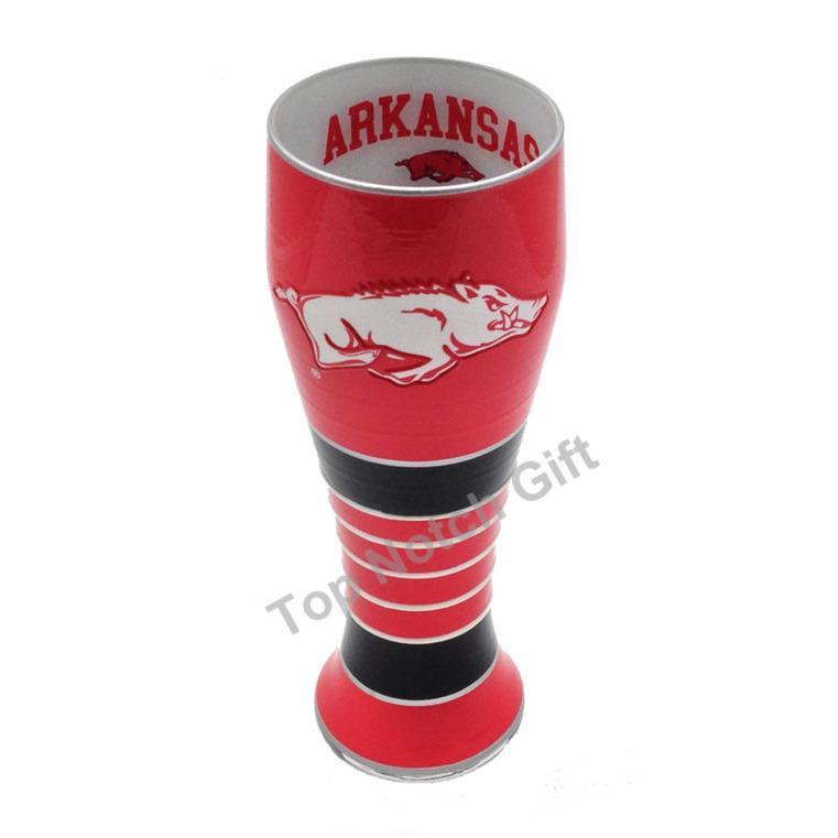 University of Arkansas Artisan Hand Painted Pilsner Glass-Pilsner Glass-Boelter Brands-Top Notch Gift Shop