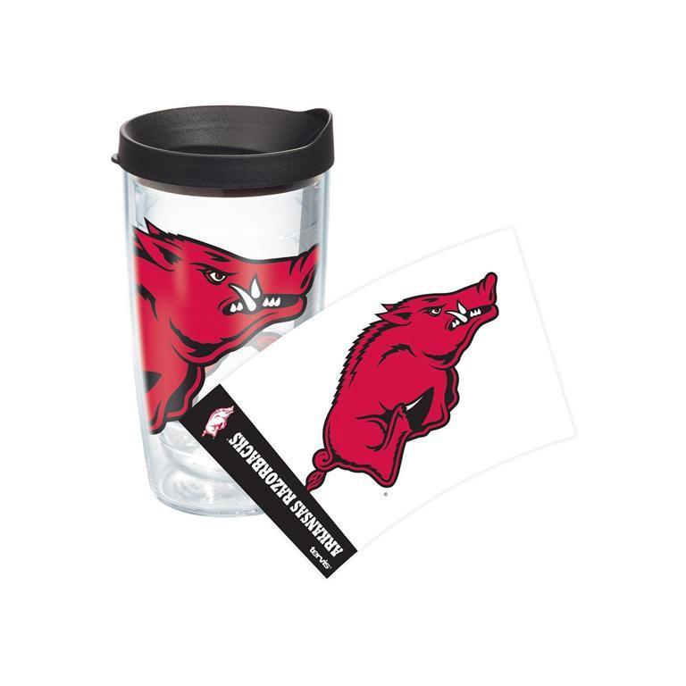 University of Arkansas Colossal 16 oz. Tervis Tumbler with Lid - (Set of 2)-Tumbler-Tervis-Top Notch Gift Shop