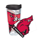 University of Arkansas Colossal 24 oz. Tervis Tumbler with Lid - (Set of 2)-Tumbler-Tervis-Top Notch Gift Shop