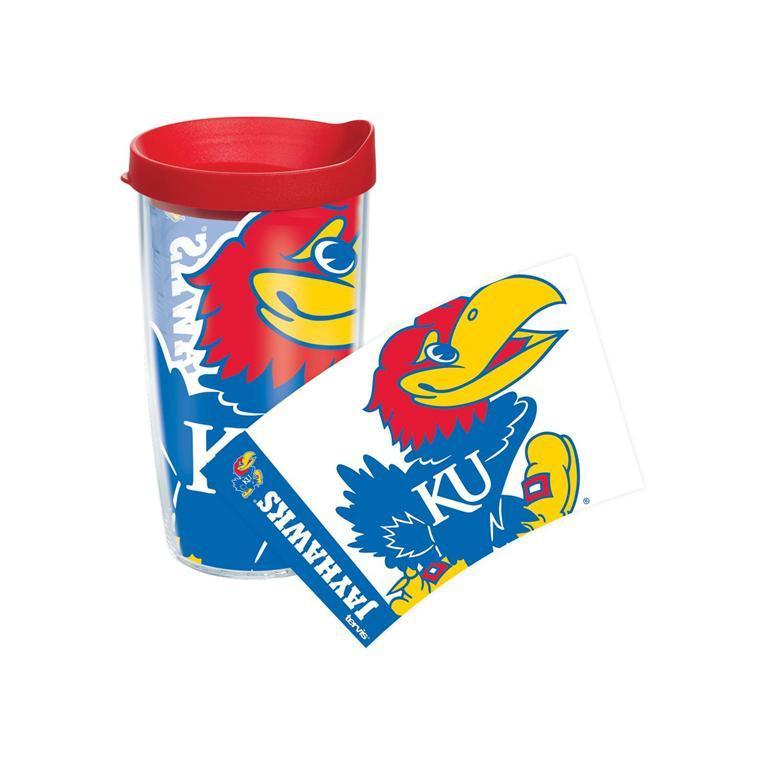 University of Kansas Colossal 16 oz. Tervis Tumbler with Lid - (Set of 2)-Tumbler-Tervis-Top Notch Gift Shop