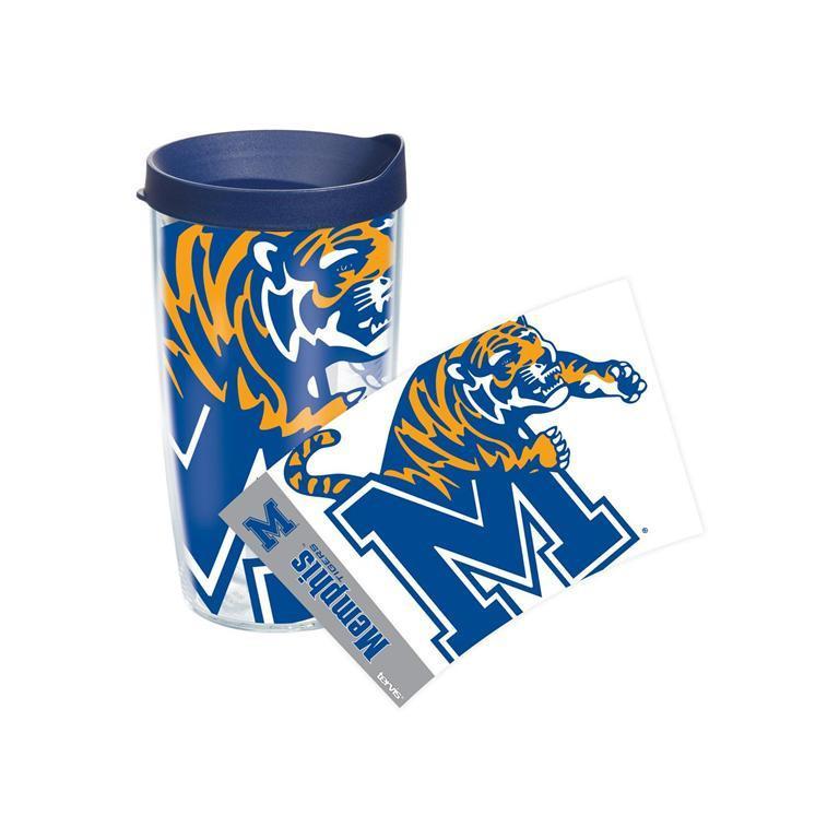 University of Memphis Colossal 16 oz. Tervis Tumbler with Lid - (Set of 2)-Tumbler-Tervis-Top Notch Gift Shop