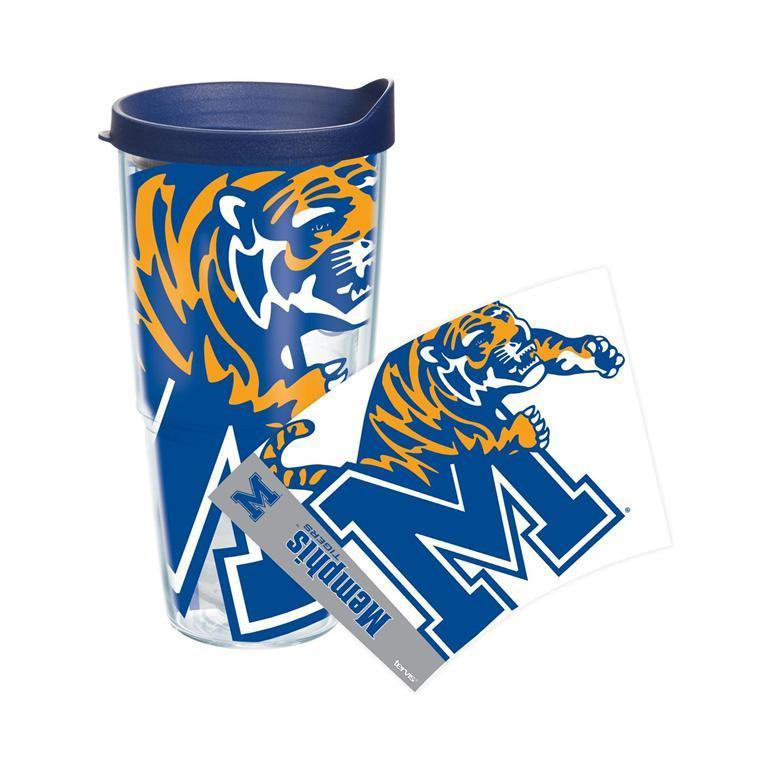 University of Memphis Colossal 24 oz. Tervis Tumbler with Lid - (Set of 2)-Tumbler-Tervis-Top Notch Gift Shop