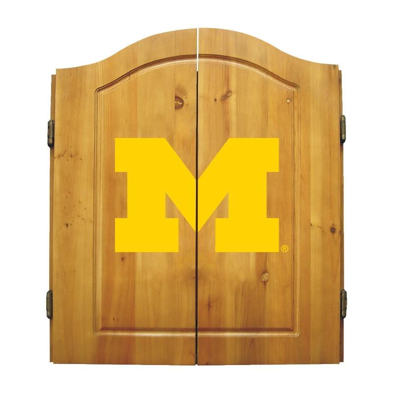 University Of Michigan Dart Cabinet-Dart Board-Imperial International-Top Notch Gift Shop