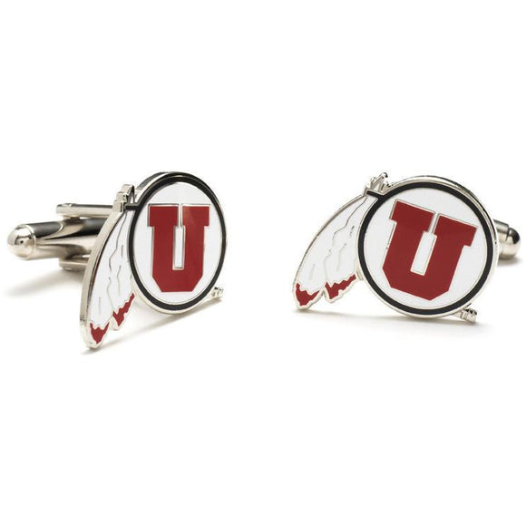 University of Utah Utes Enamel Cufflinks-Cufflinks-Cufflinks, Inc.-Top Notch Gift Shop