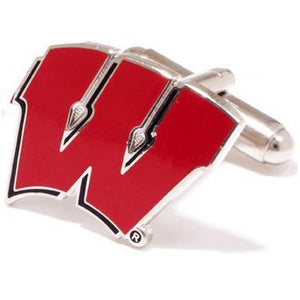 University of Wisconsin Badgers Enamel Cufflinks-Cufflinks-Cufflinks, Inc.-Top Notch Gift Shop