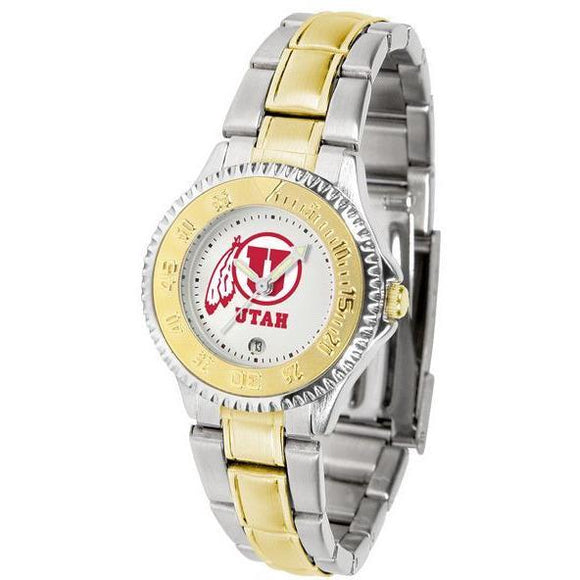 Utah Utes Ladies Competitor Two-Tone Band Watch-Watch-Suntime-Top Notch Gift Shop
